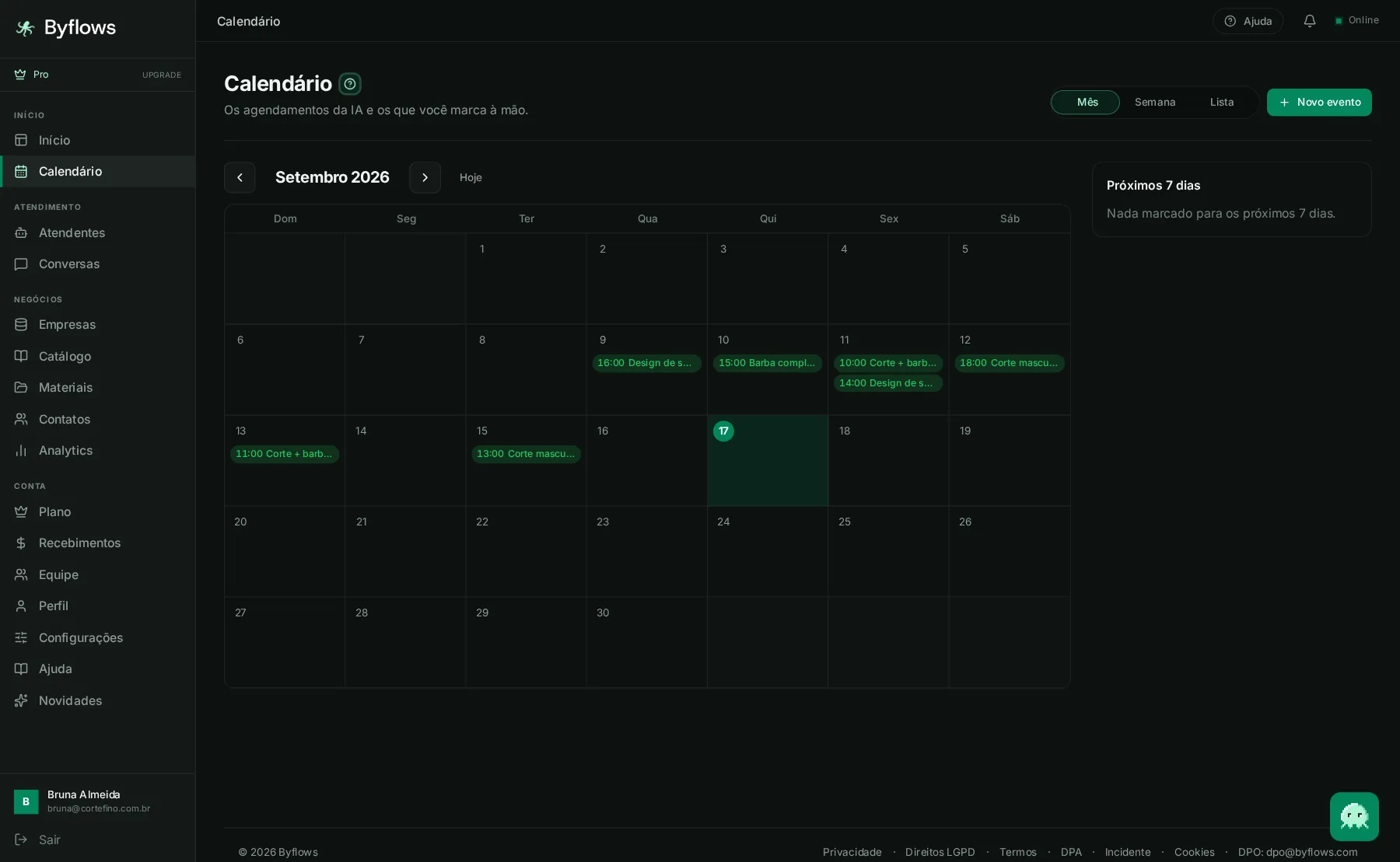 Calendário